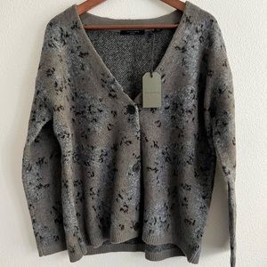 Allsaints button camp cardigan - wool blend